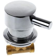 Alovez - Mitigeur Cabine de Douche mélangeur de vanne de mélange d'eau froide chaude robinet de sortie deux en un G1/2 'pour la salle de douche