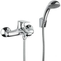 Piralla - Mitigeur de baignoire avec support de douche en laiton chromé Lago 0LG00002A22 Chromé