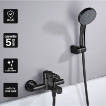Imex Products - Mitigeur de Baignoire et Douche anti-calcaire Noir Mat imex roma BDR001-4NG