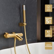 Imex Products - Mitigeur De Baignoire Et Douche Thermostatique Anti-calcaire Or Brossé Imex Genova Bdg053-4oc