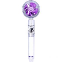 Rapanda - Mitigeur de baignoire,Pommeau de douche à ventilateur haute pression G1/2, avec interrupteur de Pause, Rotation à 360 degrés, filtre à