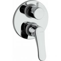 Mitigeur de douche 2 voies à encastrer avec inverseur rotatif Piralla Attila 0AT00400A22 Chromé
