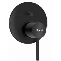 Mitigeur de douche à encastrer noir mat avec deux sorties Ponsi Dante BTDANKDO02 Noir mat - 2 sorties