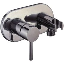 Mitigeur de douche encastré avec support de douche et raccord d'eau intégré