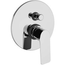 Mitigeur De Douche Encastré Aquance Bery 2 Voies Avec Plaque Chromé - 20241