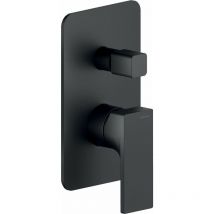 Nobili - Mitigeur de douche à encastrer 2 voies avec inverseur Seven SE124100/EBM Noir mat