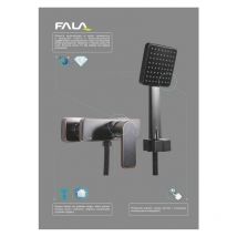 Mitigeur de douche moderne inox noir