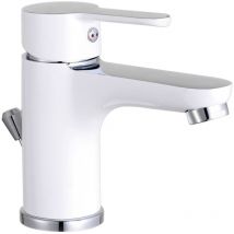 Mitigeur de lavabo diziani blanc-chrome Eisl