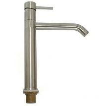 Toscohome - Mitigeur de lavabo en acier inoxydable chromé - Lena