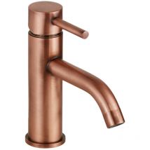 Pollini Acqua Design - Mitigeur de lavabo modèle rond couleur cuivre Pollini Jessy mxlamcmmcra Cuivre