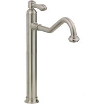 Gattoni Rubinetteria - Mitigeur de lavabo monocommande, modèle haut, rétro, coloris nickel brossé Gattoni Oxford 3145/31NS Nickel brossé