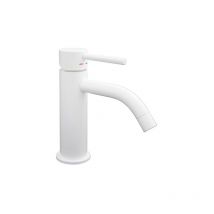 Paffoni - Light series mitigeur de lavabo LIG071BO blanc mat Laiton - Blanc opaque