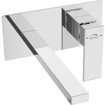 Laveo - Mitigeur de lavabo pour montage encastré céramique chrome Kvadrato