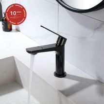 Poalgi - Mitigeur de lavabo sky bath noir cristal pvd série Glory