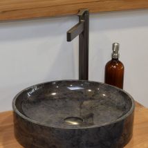 Evidence - Mitigeur de lavabo vasque argent brossé cascade, Velvet ii