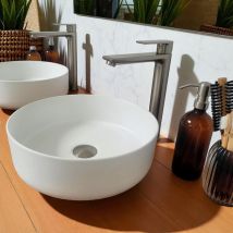 Mitigeur De Lavabo Argent Brossé, Salto
