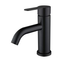 Bathroom Mixer Tap, Single Lever Basin Faucet, Stainless Steel, Gray(with 60cm Connection Hose X2)