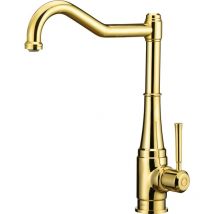 Deante - Mitigeur d'évier de cuisine à bec haut de couleur or de style antique Tamizo BQTZ63M Or
