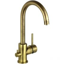 Mitigeur d'évier de cuisine à eau filtrée 3 voies, couleur bronze Nice 290044B Bronze