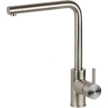 Pollini Acqua Design - Mitigeur d'évier de cuisine en acier inoxydable avec bec réglable Pollini NF0003 Acier inoxydable