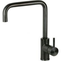 Pollini Acqua Design - Mitigeur d'évier de cuisine en acier inoxydable couleur bronze avec bec réglable Pollini NF0001B Gunmetal