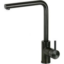 Pollini Acqua Design - Mitigeur d'évier de cuisine en acier inoxydable couleur bronze avec bec réglable Pollini NF0003B Gunmetal