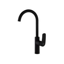 Miscelatore per lavello nero "New fly" – Altezza 400 mm – Finitura metallica – Garanzia 5 anni