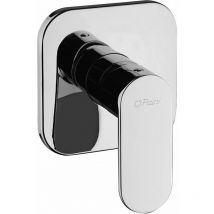 Mitigeur douche à encastrer avec 1 sortie avec plaque 115x115 mm Paini Domus 18CR690 Chromé - 1 sortie