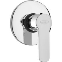 Mitigeur De Douche A' Encastrer Jacuzzi Rubinetteria Eolo 116 Mm En Laiton Chrome' Et Cartouche 35 Mm Fabrique' En Italie