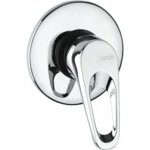 Piralla Rubinetteria - Mitigeur douche encastrable avec 1 sortie Piralla Naomi 0NO00410A16 Chromé - 1 sortie