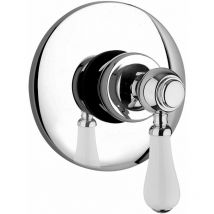 Mitigeur de douche à encastrer de style rétro à 1 voie Piralla Como 0TO00410A21 Chromé - 1 sortie