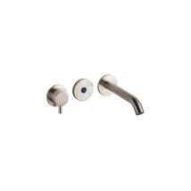 Mitigeur électronique encastré de lavabo en AISI316L avec alimentation par batterie inox série Idral I84M2-00000 Acier inoxydable