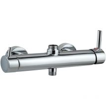 Mitigeur de douche mécanique oval sortie haute 3/4' touch Wirquin 60721400, gris
