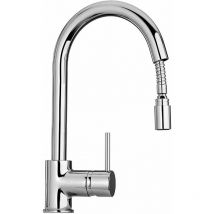 Piralla - Mélangeur d'évier de cuisine avec douche extractible Essenza 0ES00109A16 Chromé