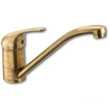 Kramer - Mitigeur évier cuisine à bec mobile vieux laiton