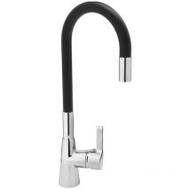 Mitigeur évier avec douchette flexible couleur noir