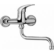 Piralla Rubinetteria - Mitigeur évier mural Piralla Zoe 0ZO00062A16 Chromé