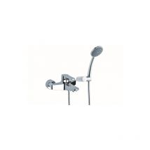 Rubinetterie Mariani - Mitigeur exte'rieur Mariani surf pour baignoire avec accessoires en laiton finition chrome'e