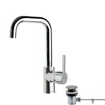 Ramon Soler - Mitigeur lavabo bec orientable Chromé drako nf avec vidage en laiton