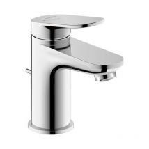 Duravit - Mitigeur lavabo Wave s ouverture eau froide avec vidage chromé brillant