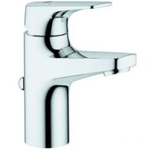 Mitigeur lavabo Grohe Bauflow chromé, S-Size, avec limiteur de température