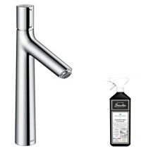 Hansgrohe - 190 Mezclador de lavabo, sin extraíble ni desagüe cromado + Limpiador briochin