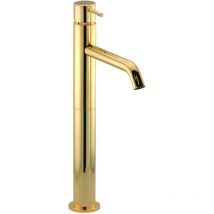 Gattoni Rubinetteria - Mitigeur lavabo haut sans vidage, coloris or Gattoni Easy 2384/23D0 Or
