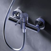 Mitigeur Douche Chrome Robinet Douche Main Monté Mur pour Salle de Bains Mélangeur Douche en Laiton - Am.pm
