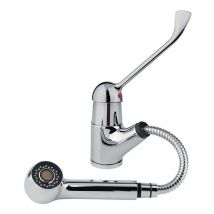 Idral - Mitigeur monocommande de cuisine avec douchette extractible et levier clinique