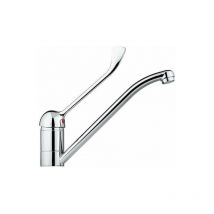 Idral - Mélangeur d'évier de cuisine avec bec pivotant et levier clinique 02450 Chromé