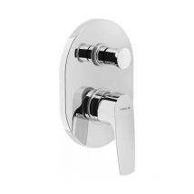 Nobili - Mitigeur de douche encastré monocommande 170 mm à deux voies en laiton chromé