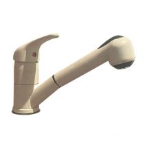 Paini France - Miscelatore da cucina con doccetta estraibile in granito beige