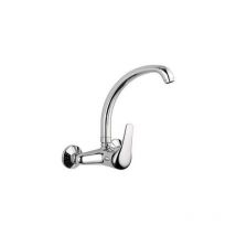 Mitigeur d'e'vier mural epic bec haut en laiton chrome' anticalcaire