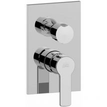 Paffoni - Mitigeur douche encastré, plaque 120x190 mm série Rouge RED018CR Chromé - Laiton